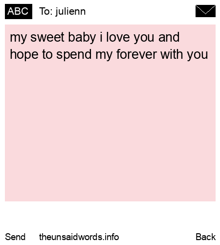 unsent message to julienn