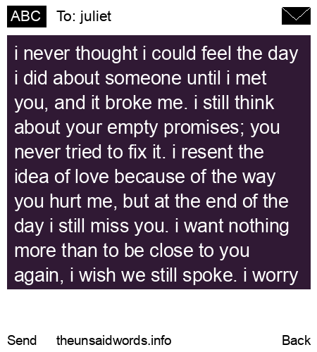 unsent message to juliet