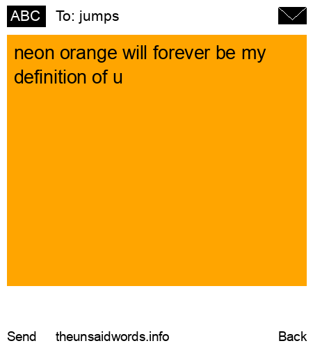 unsent message to jumps