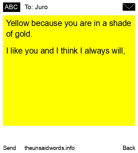 unsent message to Juro