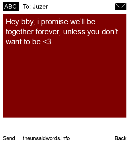 unsent message to Juzer