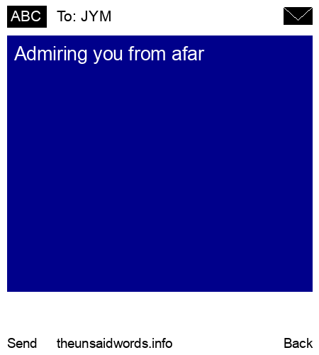 unsent message to JYM