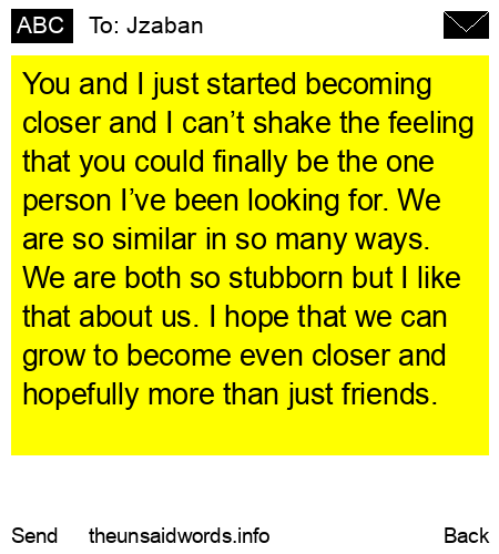 unsent message to Jzaban