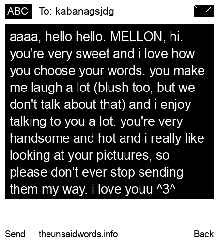 unsent message to kabanagsjdg