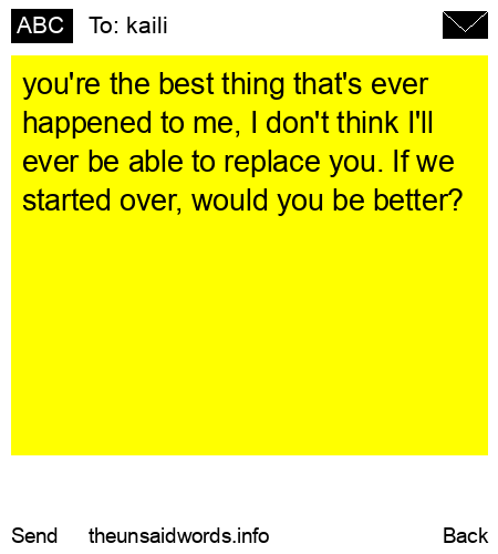 unsent message to kaili