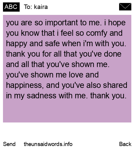 unsent message to kaira