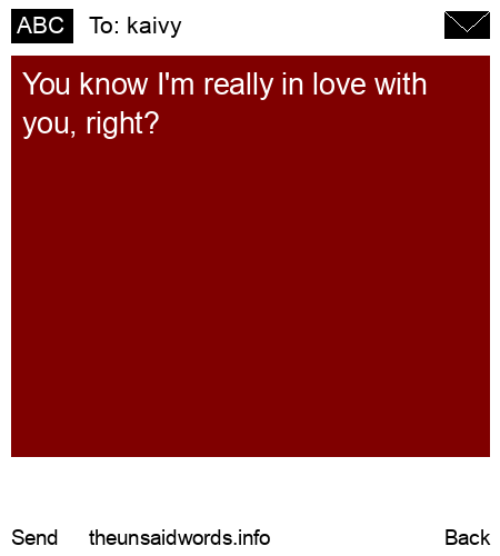 unsent message to kaivy