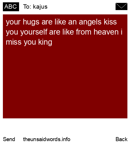 unsent message to kajus