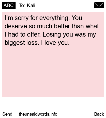 unsent message to Kali