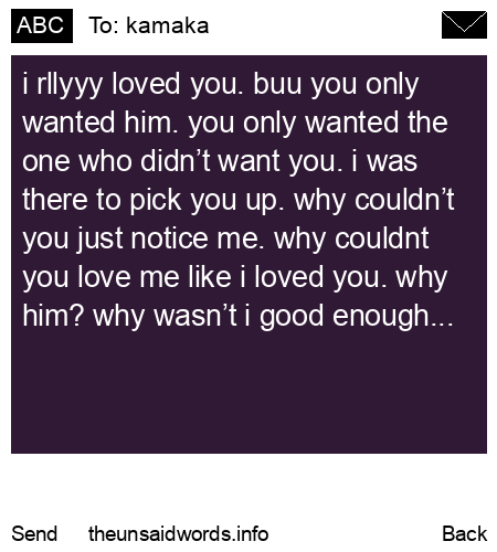 unsent message to kamaka