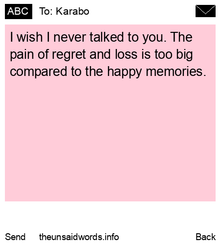 unsent message to Karabo