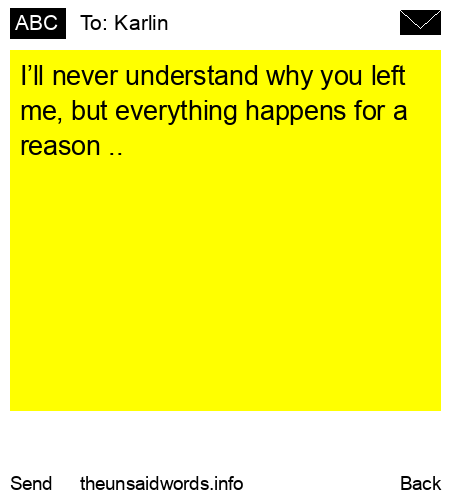unsent message to Karlin 