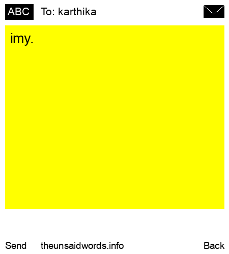 unsent message to karthika