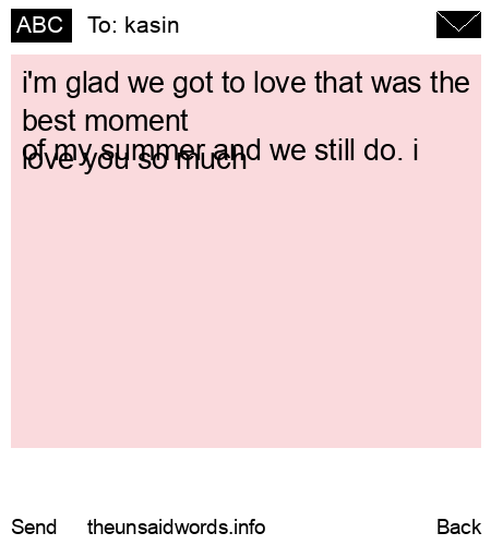 unsent message to kasin