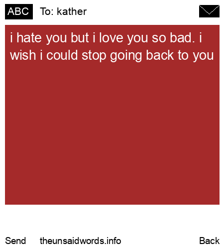 unsent message to kather