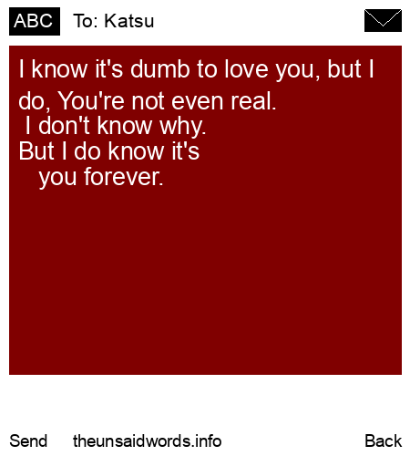 unsent message to Katsu