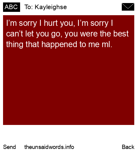 unsent message to Kayleighse 
