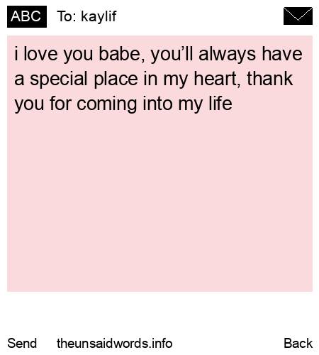 unsent message to kaylif