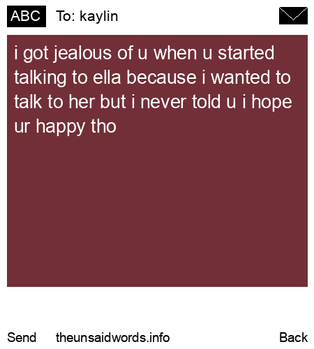 unsent message to kaylin