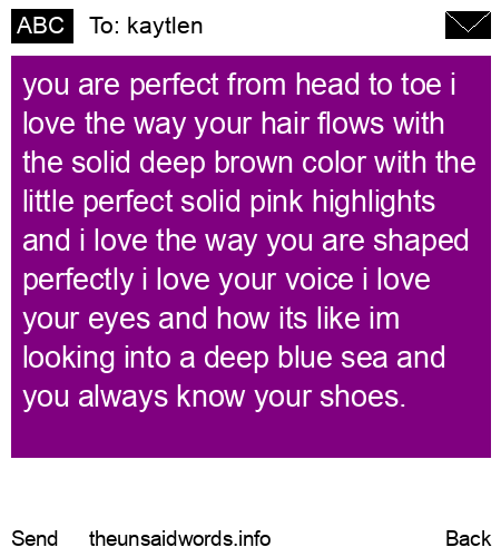 unsent message to kaytlen