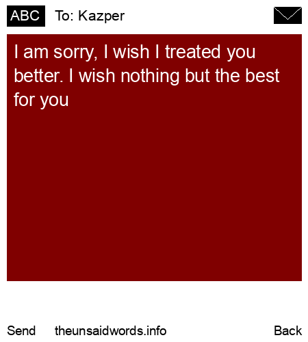 unsent message to Kazper