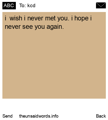 unsent message to kcd