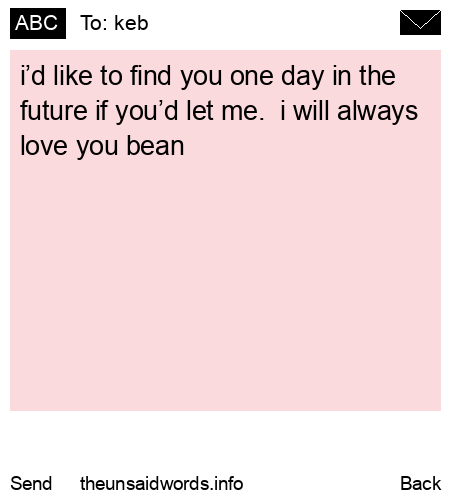 unsent message to keb