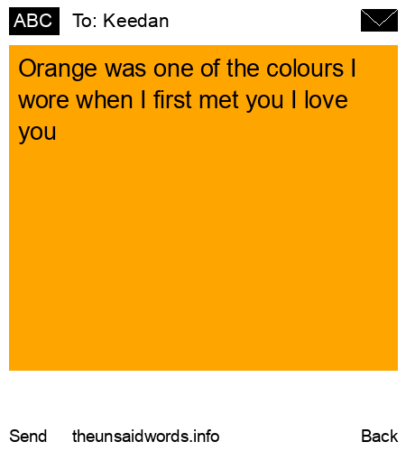 unsent message to Keedan
