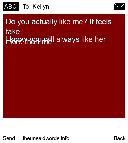unsent message to Keilyn 