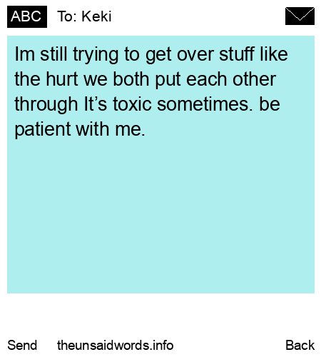 unsent message to Keki