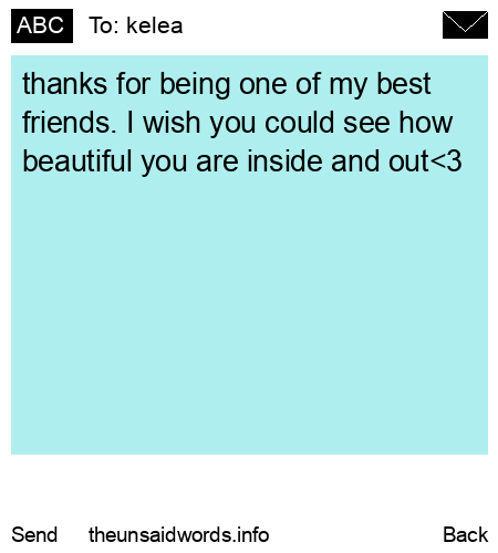 unsent message to kelea