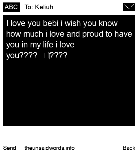 unsent message to Keliuh