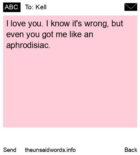 unsent message to Kell