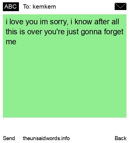 unsent message to kemkem