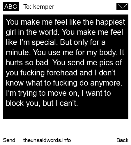unsent message to kemper