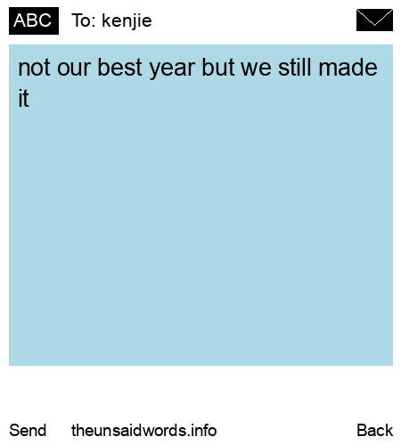 unsent message to kenjie