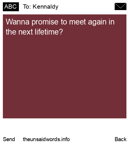 unsent message to Kennaldy