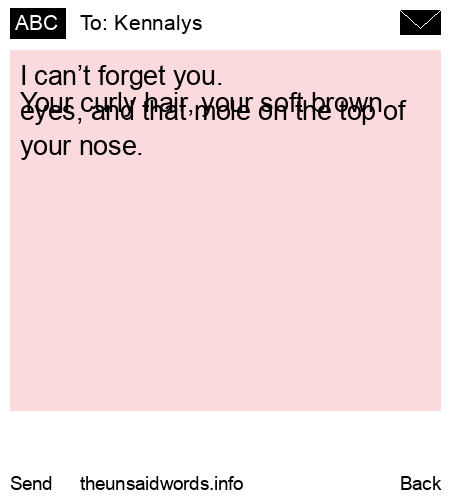 unsent message to Kennalys