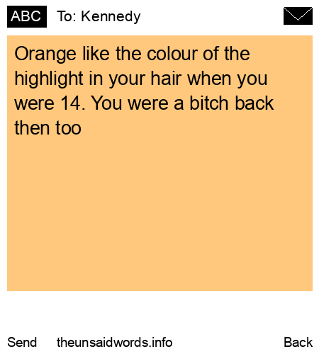 unsent message to Kennedy