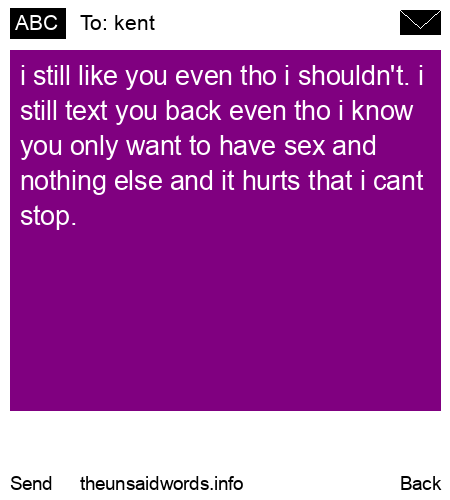 unsent message to kent