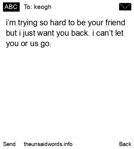 unsent message to keogh