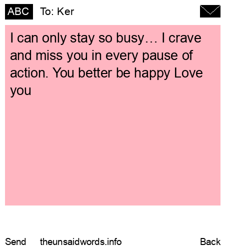 unsent message to Ker 