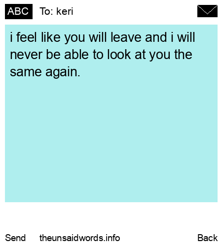 unsent message to keri