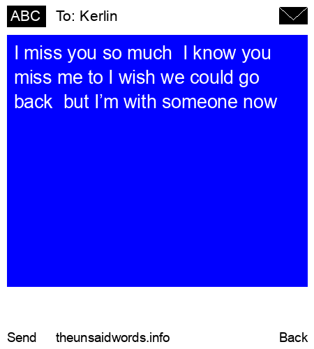 unsent message to Kerlin