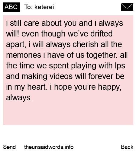 unsent message to keterei