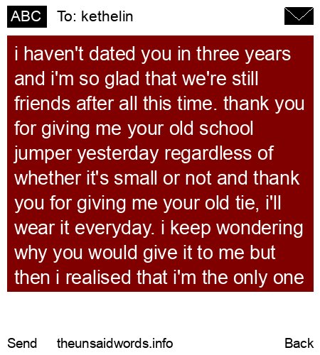 unsent message to kethelin