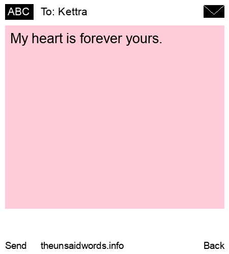 unsent message to Kettra