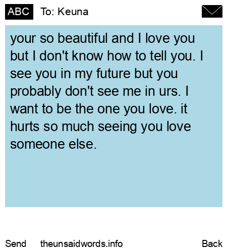 unsent message to Keuna