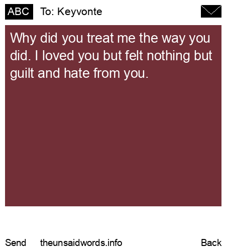 unsent message to Keyvonte