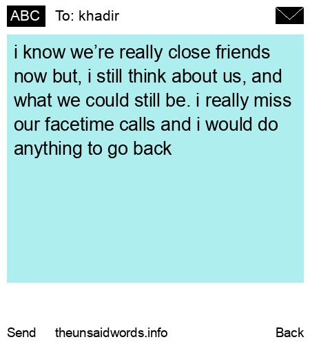 unsent message to khadir
